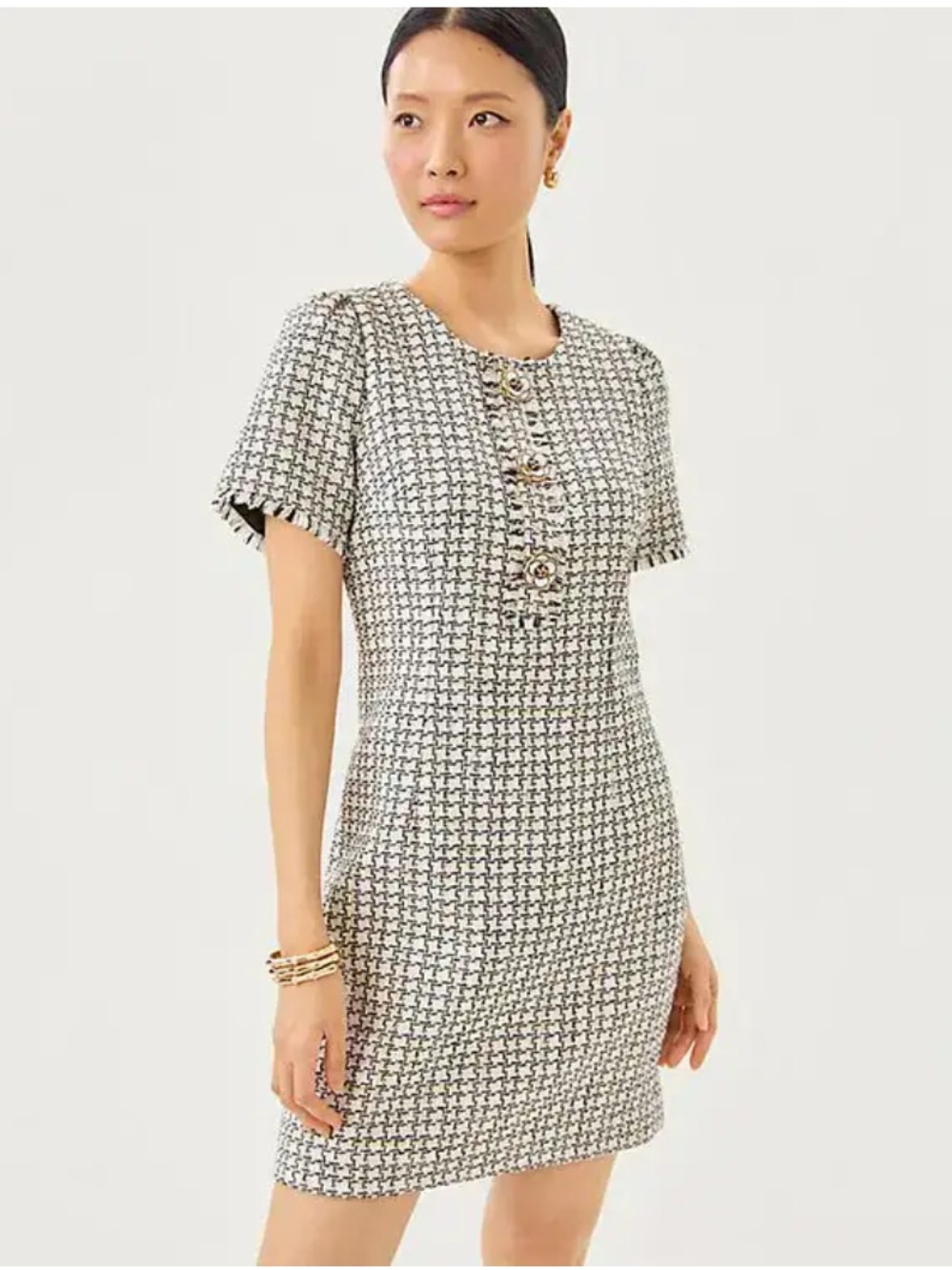 NWT Lilly Pulitzer Brenda Bouclé Tweed Shift Dress